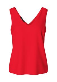 Pieces Top Franan 17146424 Czerwony Regular Fit. Kolor: czerwony. Materiał: syntetyk #5