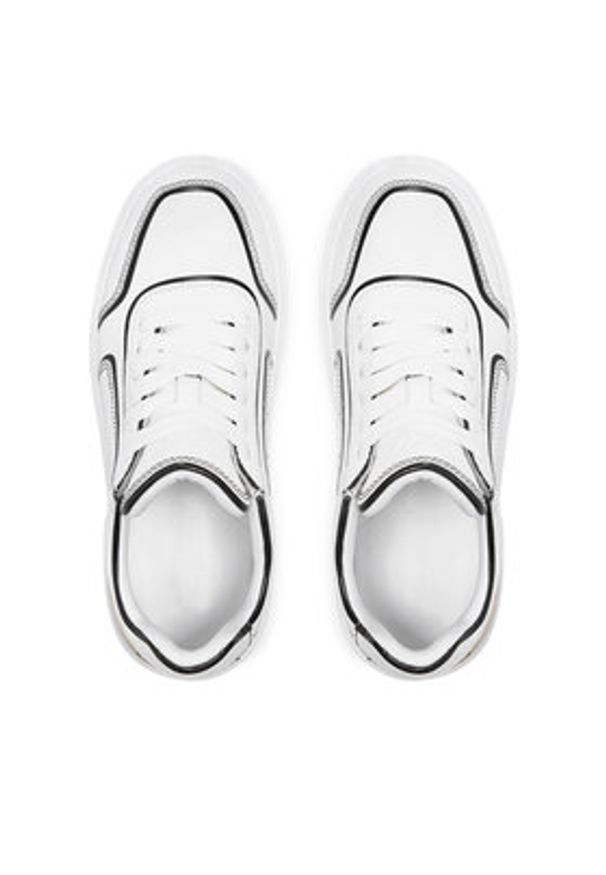 DKNY Sneakersy K3491306 Biały. Kolor: biały. Materiał: skóra