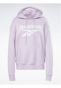 Reebok Bluza Identity Big Logo H54746 Fioletowy Loose Fit. Kolor: fioletowy. Materiał: bawełna #3