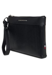 TOMMY HILFIGER - Tommy Hilfiger Saszetka Woven Pouch AM0AM13804 Czarny. Kolor: czarny. Materiał: skóra #5