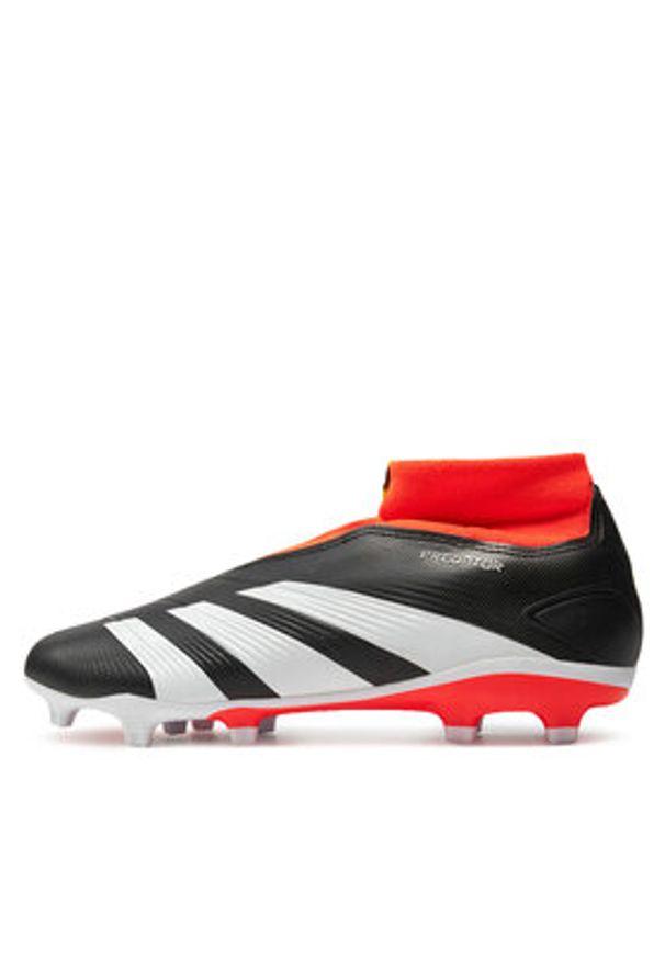 Adidas - adidas Buty do piłki nożnej Predator 24 League Laceless Firm Ground Boots IG7768 Czarny. Kolor: czarny. Materiał: skóra