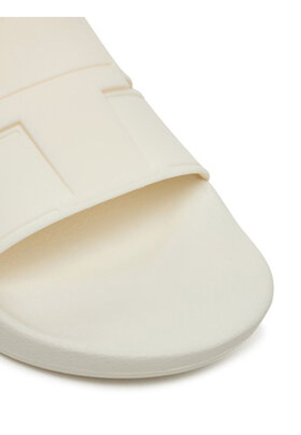 Calvin Klein Klapki Pool Slide Double T HM0HM01752 Biały. Kolor: biały