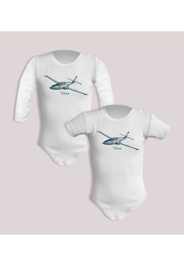 nikiniki - Iskra — body (Rozmiar: 3M; Długość rękawa: długi; Rodzaj nadruku: Iskra). Materiał: skóra, materiał, bawełna. Wzór: nadruk
