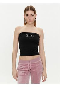 Juicy Couture Top Babey JCWCT23310 Czarny Slim Fit. Kolor: czarny. Materiał: bawełna