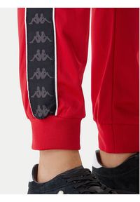 Kappa Spodnie dresowe 303R5K0 Czarny Slim Fit. Kolor: czarny. Materiał: syntetyk #5