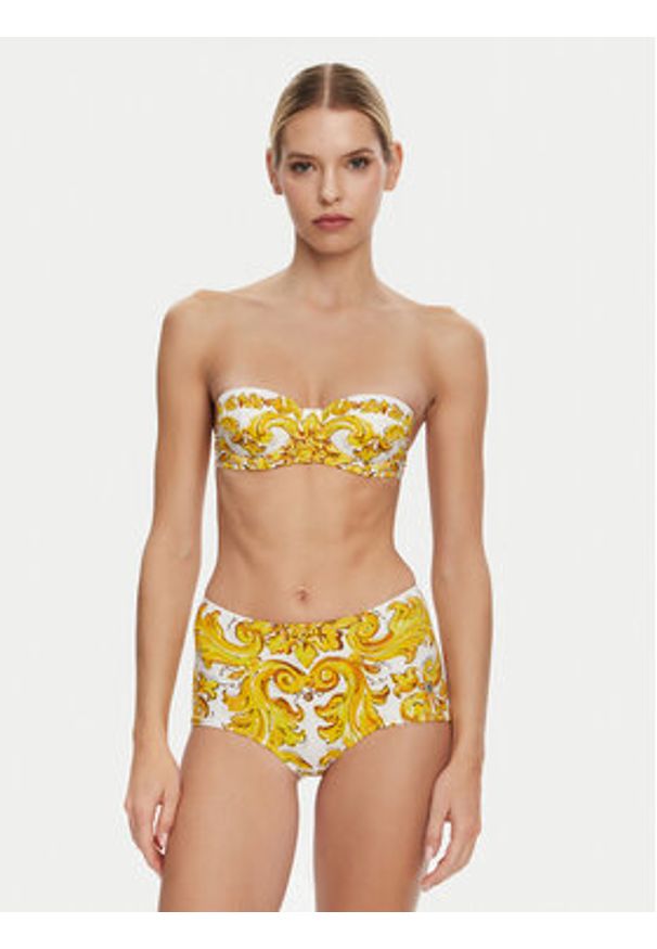 DOLCE & GABBANA - Dolce&Gabbana Bikini O8A27J ONR14 Żółty. Kolor: żółty. Materiał: syntetyk