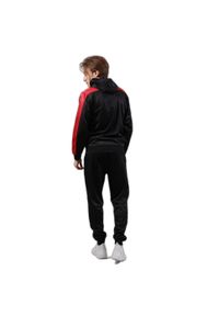 Givova Roma – Dres z kapturem z polarfleece, rozmiar M. Kolor: czerwony, czarny, wielokolorowy. Materiał: dresówka. Sport: fitness, piłka nożna