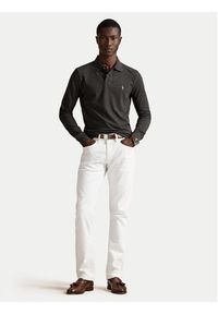 Polo Ralph Lauren Polo 710680790147 Szary jasny Custom Slim Fit. Typ kołnierza: polo. Kolor: szary. Materiał: bawełna #2