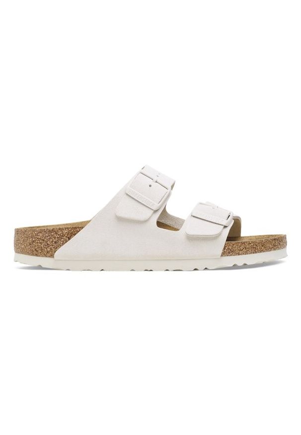 Birkenstock - Klapki męskie BIRKENSTOCK ARIZONA LEVE ANTIQUE WHITE. Okazja: do pracy, na co dzień, na spacer. Kolor: biały. Styl: casual