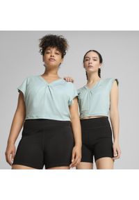 Puma - Damska koszulka z węzłem MOVE CLOUDPSUN PUMA Modern Mint Green. Kolor: zielony. Sport: bieganie
