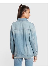 Sisley Kurtka jeansowa 27WDLN00P Niebieski Relaxed Fit. Kolor: niebieski. Materiał: jeans