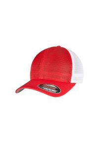 Czapka Urban Classics 360 omnimesh bicolore. Kolor: czerwony, wielokolorowy, biały. Styl: casual #1