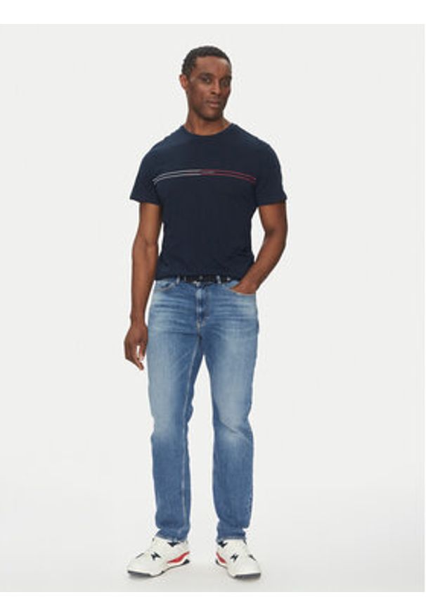 Tommy Jeans Komplet 2 t-shirtów Entry Graphic DM0DM21902 Kolorowy Slim Fit. Materiał: bawełna. Wzór: kolorowy