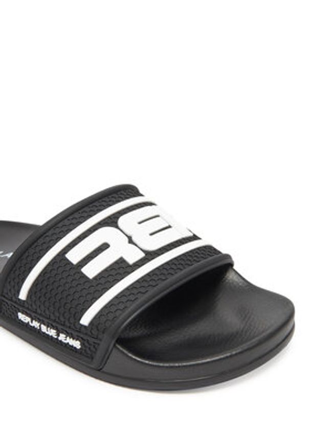 Replay - REPLAY Klapki GMF1A .000.C0060S Czarny. Kolor: czarny. Materiał: syntetyk