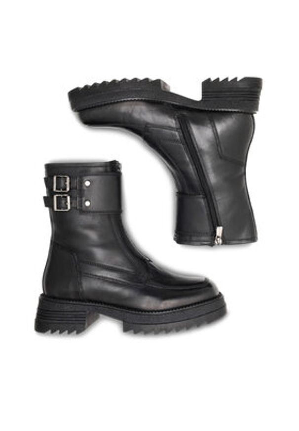 Sergio Bardi Botki WI16-C1056-01SB Czarny. Kolor: czarny. Materiał: skóra