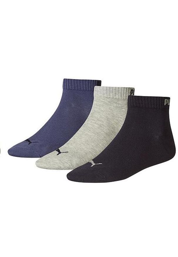 Puma Skarpety Quarter 3-Pack 90697813. Kolor: niebieski