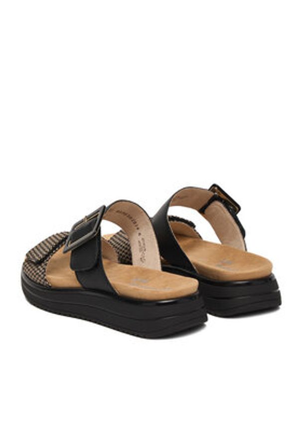 Remonte Klapki CEO-D1J61-03 Czarny. Kolor: czarny. Materiał: skóra