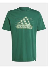 Adidas - adidas T-Shirt Growth Badge Graphic IN6262 Zielony Regular Fit. Kolor: zielony. Materiał: bawełna #6