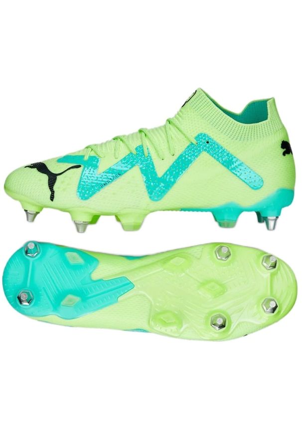 Buty Puma Future Ultimate Mxsg M 107164 03 zielone zielone. Kolor: zielony. Materiał: materiał. Szerokość cholewki: normalna. Sport: piłka nożna