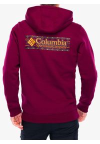 columbia - Bluza z kapturem męska Columbia Meridian Creek Graphic Hoodie. Typ kołnierza: kaptur. Kolor: fioletowy. Sport: turystyka piesza