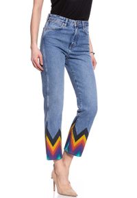 Wrangler - WRANGLER RETRO CROP STRAIGHT KABEL BLUE W27YER19K 112128213. Stan: podwyższony. Styl: retro #2