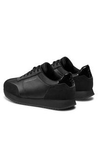 Calvin Klein Jeans Sneakersy Runner Low Lace Mix In Dc YW0YW01367 Czarny. Kolor: czarny