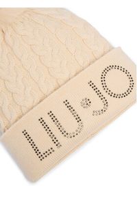Liu Jo Czapka 2F4054 M0300 Beżowy. Kolor: beżowy. Materiał: wełna #4