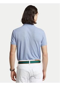 Polo Ralph Lauren Polo 710666998007 Niebieski Custom Slim Fit. Typ kołnierza: polo. Kolor: niebieski. Materiał: bawełna #5