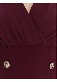 Rinascimento Bluzka CFC0126180003 Bordowy Regular Fit. Kolor: czerwony. Materiał: syntetyk #3