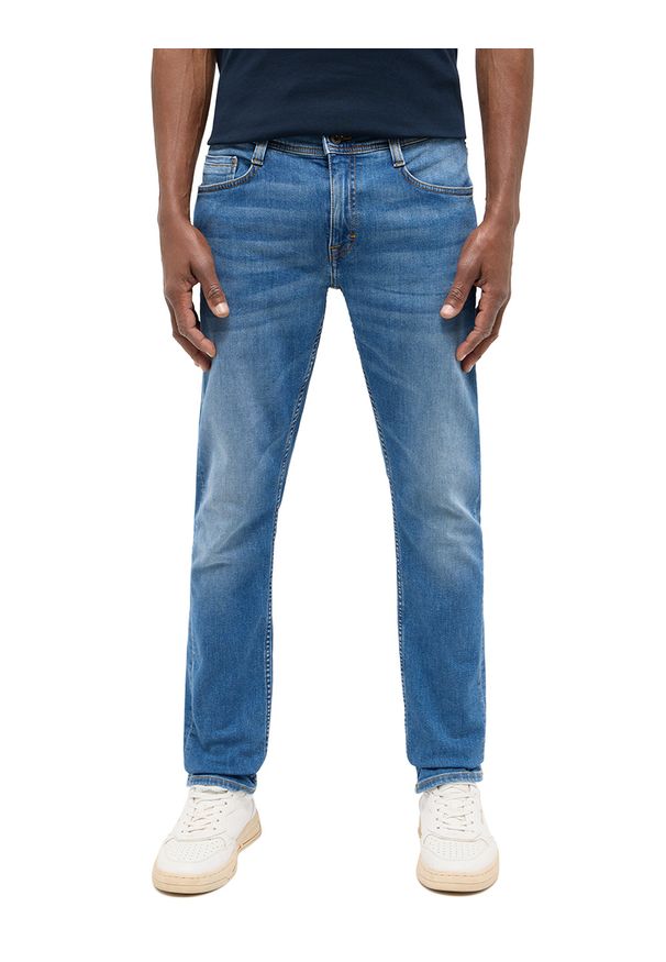 Męskie Spodnie Jeansowe Mustang Style Oregon Slim Denim Blue 1016315 5000 583