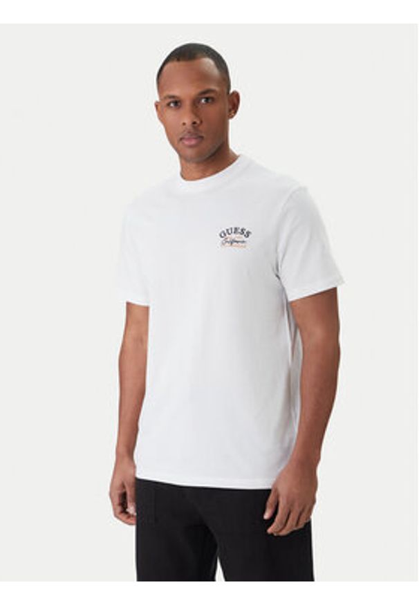 Guess T-Shirt M6GI19 K3051 Biały Reglan Fit. Kolor: biały. Materiał: bawełna