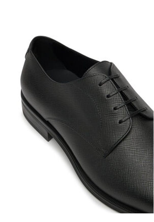 BOSS Półbuty 50542414 001 Czarny. Kolor: czarny. Materiał: skóra