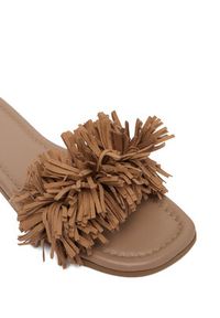 Inuikii Klapki Fringes Flower 1014.003.0031.250 Beżowy ciemny. Kolor: beżowy. Materiał: skóra, zamsz #3