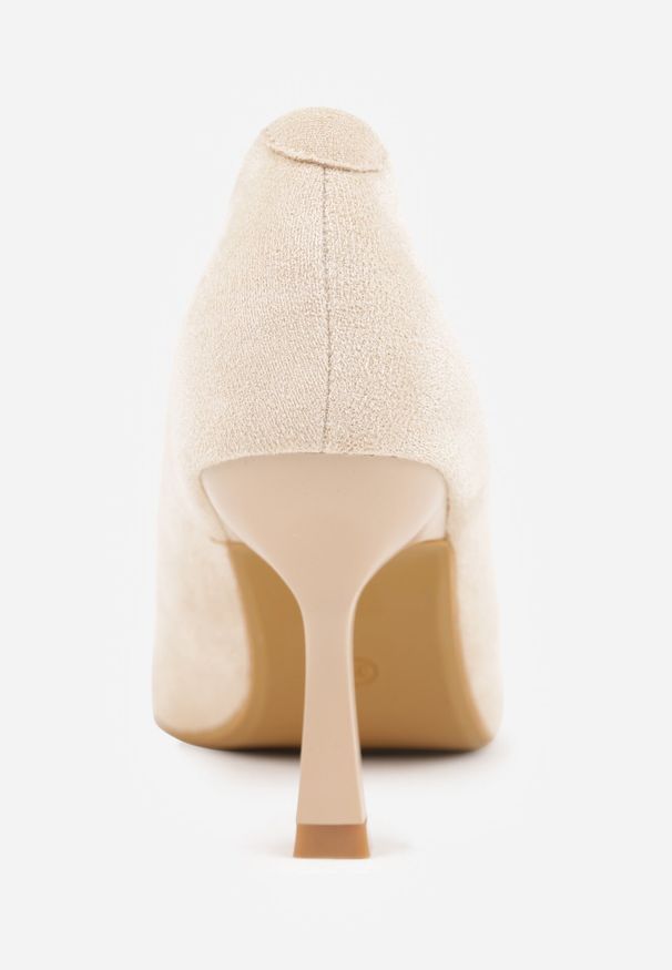 Born2be - Beżowe Szpilki z Ozdobnymi Cyrkoniami Labrinae. Okazja: na spotkanie biznesowe, do pracy. Kolor: beżowy. Sezon: lato. Obcas: na szpilce. Styl: biznesowy. Wysokość obcasa: średni