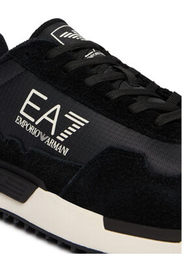 EA7 Emporio Armani Sneakersy 7X000380 AF19175 MC138 Czarny. Kolor: czarny. Materiał: skóra