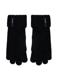 Guess Rękawiczki Męskie AM9333 POL02 Czarny. Kolor: czarny. Materiał: wełna