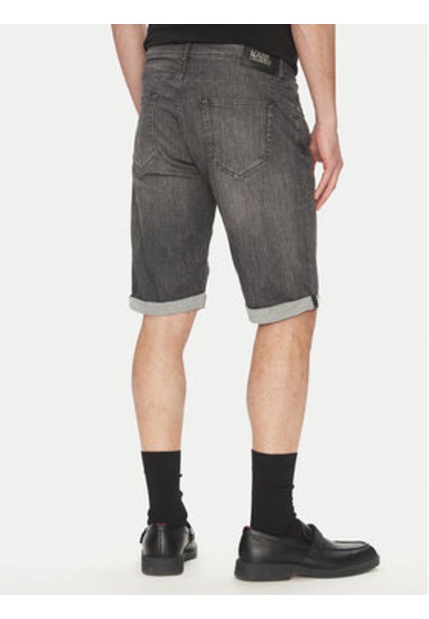 Karl Lagerfeld - KARL LAGERFELD Szorty jeansowe 265820 552833 Czarny Regular Fit. Kolor: czarny. Materiał: bawełna