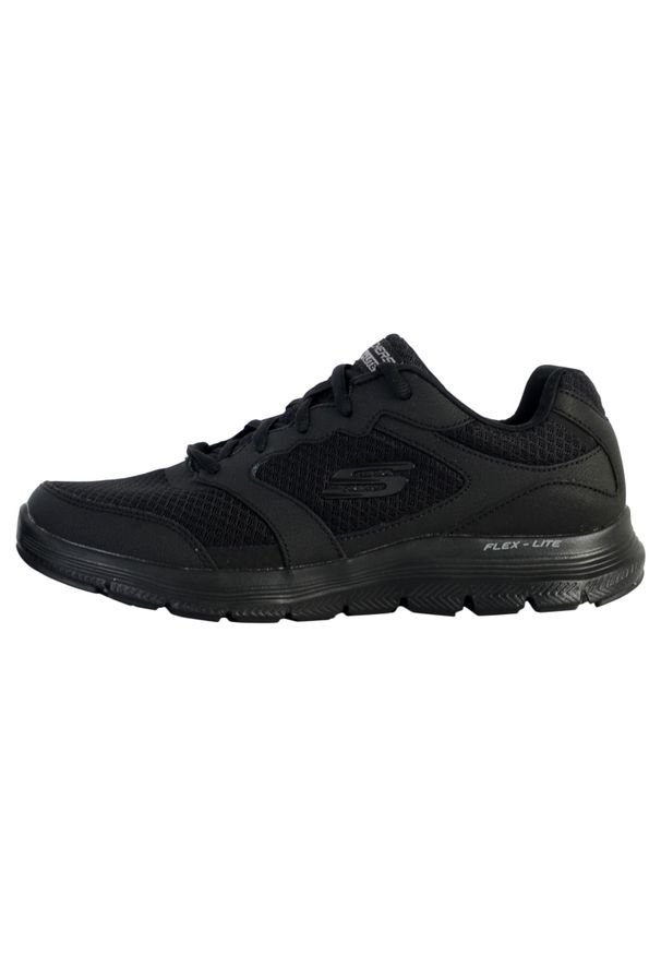 skechers - Buty do chodzenia męskie Skechers Flex Advantage 40. Zapięcie: sznurówki. Kolor: czarny. Materiał: materiał, syntetyk, tkanina. Szerokość cholewki: normalna. Sport: turystyka piesza