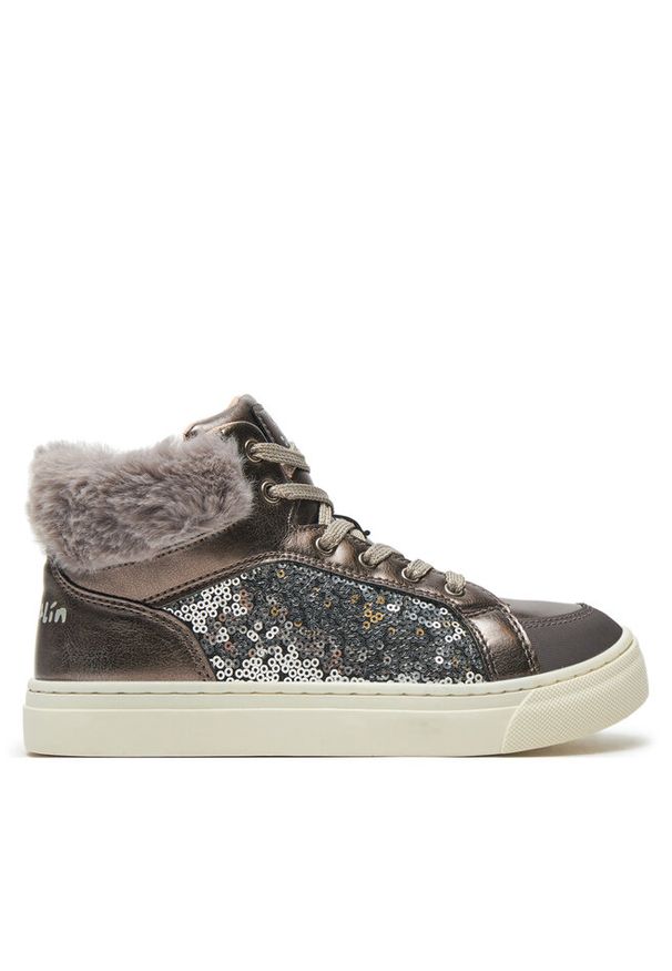 Sneakersy Garvalin. Kolor: srebrny