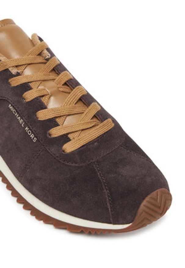 MICHAEL Michael Kors Sneakersy Rhodes 43F5RHFS1S Brązowy. Kolor: brązowy. Materiał: zamsz, skóra