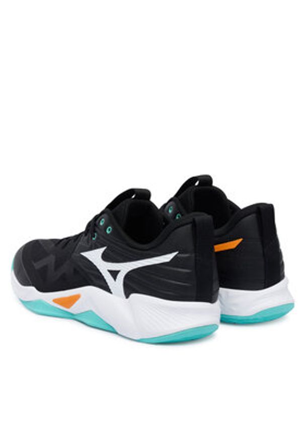 Mizuno Buty halowe Wave Momentum Pro V1GA2540 Czarny. Kolor: czarny. Materiał: skóra. Model: Mizuno Wave