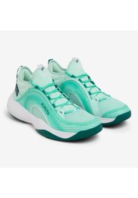 ALLSIX - Buty do siatkówki Kipsta Stability 500. Kolor: zielony. Sport: siatkówka