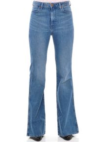 Wrangler - WRANGLER RETRO FLARE DAMSKIE SPODNIE JEANSOWE PINE FIELD W240FH21Y 112127915. Styl: retro