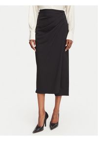 Marella Spódnica ołówkowa Zampa 2623106061 Czarny Slim Fit. Kolor: czarny. Materiał: wełna #1