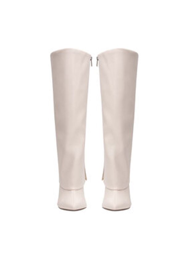 Nine West Kozaki SJ3645-2 Écru. Materiał: materiał