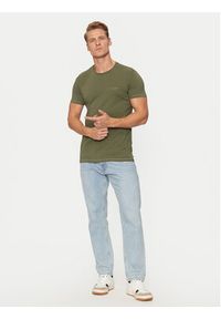 Aeronautica Militare T-Shirt AM1UTI003 Zielony Regular Fit. Kolor: zielony. Materiał: bawełna