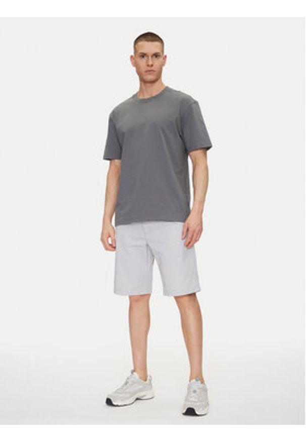 Hugo - HUGO Szorty materiałowe Darik241 50505857 Szary Regular Fit. Kolor: szary. Materiał: bawełna