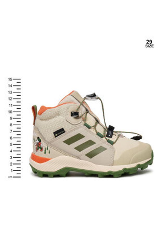 Adidas - adidas Trekkingi Terrex Disney Mid GORE-TEX ID3452 Beżowy. Kolor: beżowy. Materiał: materiał. Technologia: Gore-Tex. Wzór: motyw z bajki. Model: Adidas Terrex. Sport: turystyka piesza