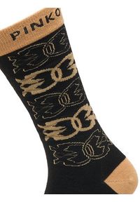 Pinko - PINKO Skarpety długie Monaco 106054 A2ZG Czarny. Kolor: czarny. Materiał: bawełna #3