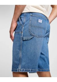 Lee - LEE MĘSKIE SPODENKI JEANSOWE LEE DBL KNEE CARPENTER SHORT RAVEN 112364160. Materiał: jeans #6